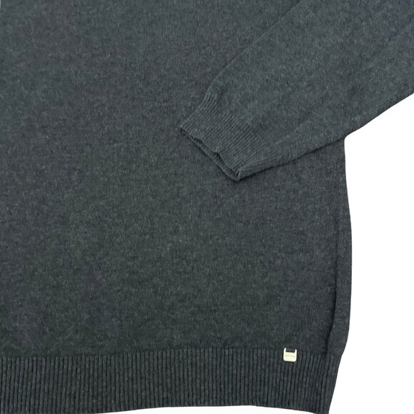 North End Men's Long Sleeve V-Neck Grey Pullover Sweater - Size Large - Picture 3 of 5